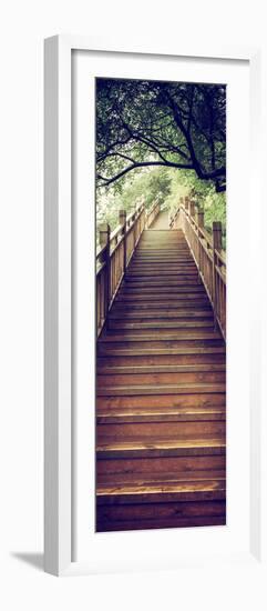 China 10MKm2 Collection - Mountain Woooden Staircase-Philippe Hugonnard-Framed Photographic Print