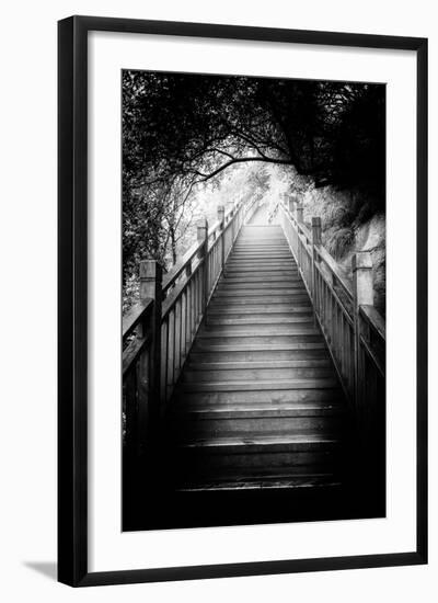 China 10MKm2 Collection - Mountain Woooden Staircase-Philippe Hugonnard-Framed Photographic Print