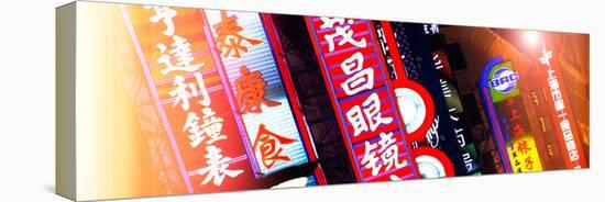 China 10MKm2 Collection - Neon Signs in Nanjing Lu - Shanghai-Philippe Hugonnard-Stretched Canvas