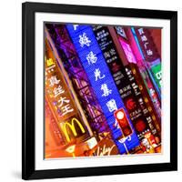 China 10MKm2 Collection - Neon Signs in Nanjing Lu - Shanghai-Philippe Hugonnard-Framed Photographic Print