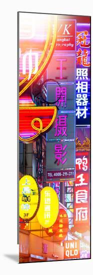 China 10MKm2 Collection - Neon Signs in Nanjing Lu - Shanghai-Philippe Hugonnard-Mounted Photographic Print