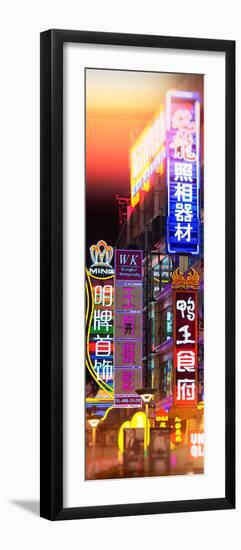 China 10MKm2 Collection - Neon Signs in Nanjing Lu - Shanghai-Philippe Hugonnard-Framed Photographic Print