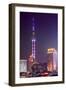 China 10MKm2 Collection - Oriental Pearl Tower at Night - Shanghai-Philippe Hugonnard-Framed Photographic Print