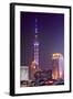 China 10MKm2 Collection - Oriental Pearl Tower at Night - Shanghai-Philippe Hugonnard-Framed Photographic Print