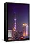 China 10MKm2 Collection - Oriental Pearl Tower at Night - Shanghai-Philippe Hugonnard-Framed Stretched Canvas