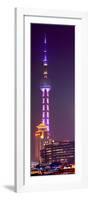 China 10MKm2 Collection - Oriental Pearl Tower at Night - Shanghai-Philippe Hugonnard-Framed Photographic Print