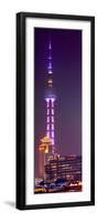 China 10MKm2 Collection - Oriental Pearl Tower at Night - Shanghai-Philippe Hugonnard-Framed Photographic Print