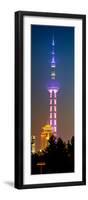 China 10MKm2 Collection - Oriental Pearl Tower at Night - Shanghai-Philippe Hugonnard-Framed Photographic Print