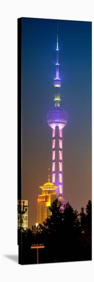 China 10MKm2 Collection - Oriental Pearl Tower at Night - Shanghai-Philippe Hugonnard-Stretched Canvas