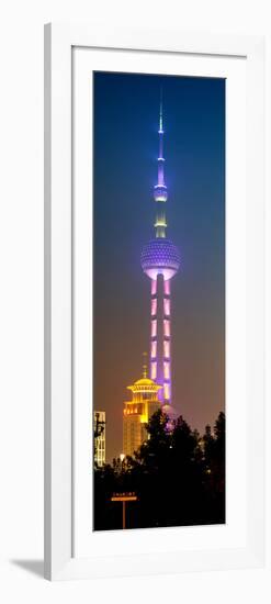 China 10MKm2 Collection - Oriental Pearl Tower at Night - Shanghai-Philippe Hugonnard-Framed Photographic Print