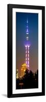 China 10MKm2 Collection - Oriental Pearl Tower at Night - Shanghai-Philippe Hugonnard-Framed Photographic Print