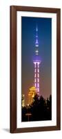 China 10MKm2 Collection - Oriental Pearl Tower at Night - Shanghai-Philippe Hugonnard-Framed Photographic Print