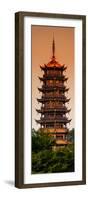 China 10MKm2 Collection - Pagoda at dusk-Philippe Hugonnard-Framed Photographic Print