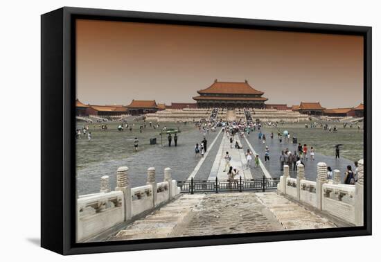 China 10MKm2 Collection - Palace Area of the Forbidden City-Philippe Hugonnard-Framed Stretched Canvas