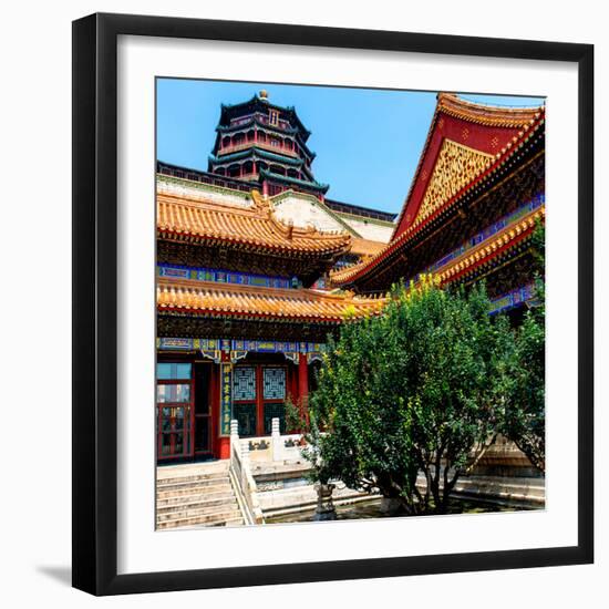 China 10MKm2 Collection - Pavilion of Buddhist - Summer Palace-Philippe Hugonnard-Framed Photographic Print