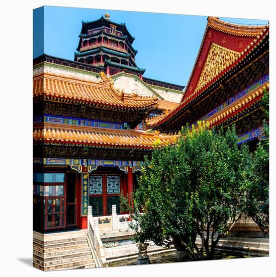 China 10MKm2 Collection - Pavilion of Buddhist - Summer Palace-Philippe Hugonnard-Stretched Canvas