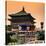 China 10MKm2 Collection - Police and the Bell Tower - Xi'an City-Philippe Hugonnard-Stretched Canvas