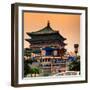 China 10MKm2 Collection - Police and the Bell Tower - Xi'an City-Philippe Hugonnard-Framed Photographic Print