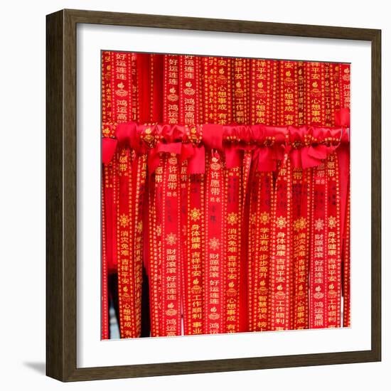 China 10MKm2 Collection - Prayer Flags - Buddha Temple-Philippe Hugonnard-Framed Photographic Print