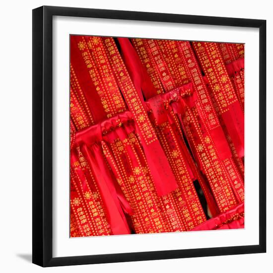 China 10MKm2 Collection - Prayer Flags - Buddha Temple-Philippe Hugonnard-Framed Photographic Print
