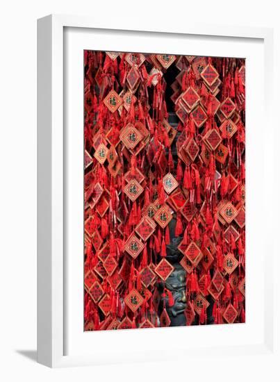 China 10MKm2 Collection - Prayer offering at a Temple-Philippe Hugonnard-Framed Photographic Print