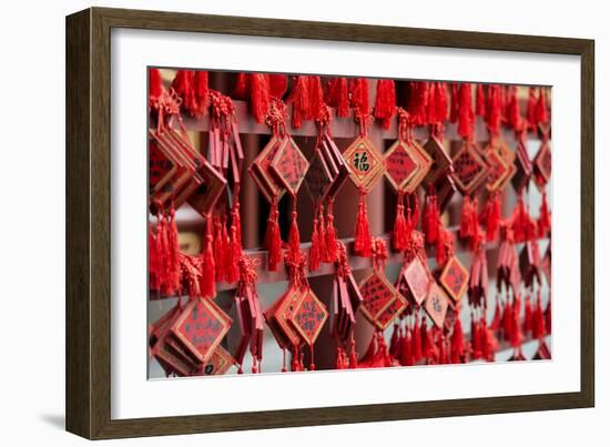 China 10MKm2 Collection - Prayer offering at a Temple-Philippe Hugonnard-Framed Photographic Print