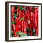 China 10MKm2 Collection - Prayer Ribbons - Buddha Temple-Philippe Hugonnard-Framed Photographic Print