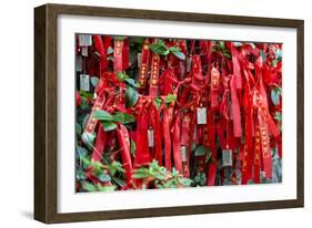 China 10MKm2 Collection - Prayer Ribbons - Buddha Temple-Philippe Hugonnard-Framed Photographic Print