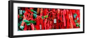 China 10MKm2 Collection - Prayer Ribbons - Buddha Temple-Philippe Hugonnard-Framed Photographic Print