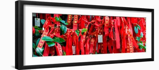 China 10MKm2 Collection - Prayer Ribbons - Buddha Temple-Philippe Hugonnard-Framed Photographic Print