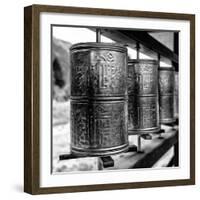 China 10MKm2 Collection - Prayer Wheels-Philippe Hugonnard-Framed Photographic Print