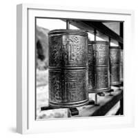 China 10MKm2 Collection - Prayer Wheels-Philippe Hugonnard-Framed Photographic Print