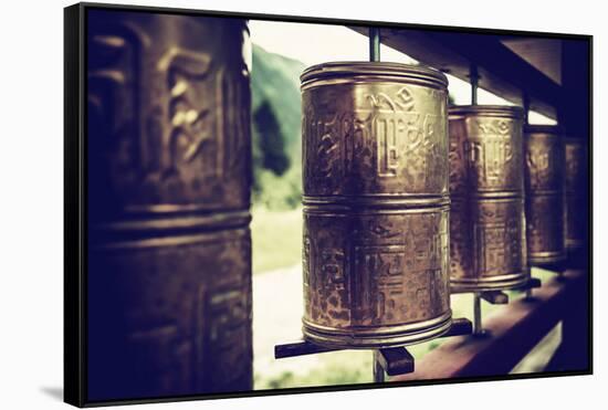China 10MKm2 Collection - Prayer Wheels-Philippe Hugonnard-Framed Stretched Canvas
