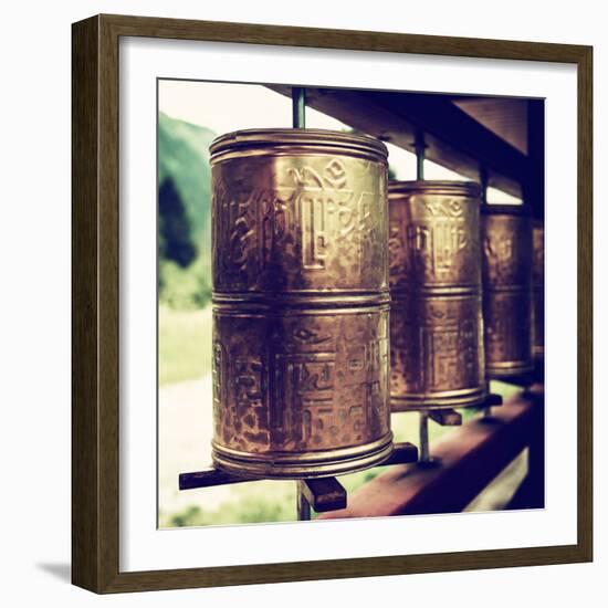 China 10MKm2 Collection - Prayer Wheels-Philippe Hugonnard-Framed Photographic Print