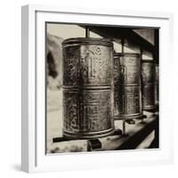 China 10MKm2 Collection - Prayer Wheels-Philippe Hugonnard-Framed Photographic Print