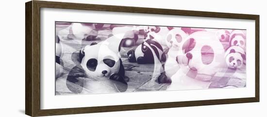 China 10MKm2 Collection - Psychedelic Pandas-Philippe Hugonnard-Framed Photographic Print