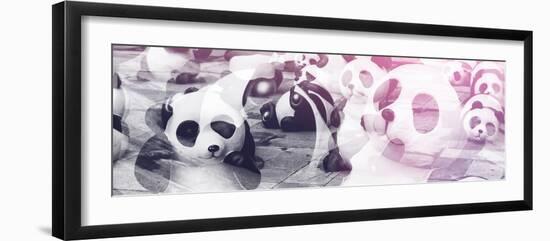 China 10MKm2 Collection - Psychedelic Pandas-Philippe Hugonnard-Framed Photographic Print