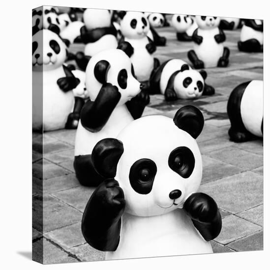 China 10MKm2 Collection - Psychedelic Pandas-Philippe Hugonnard-Stretched Canvas