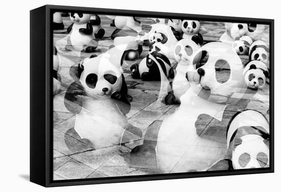 China 10MKm2 Collection - Psychedelic Pandas-Philippe Hugonnard-Framed Stretched Canvas