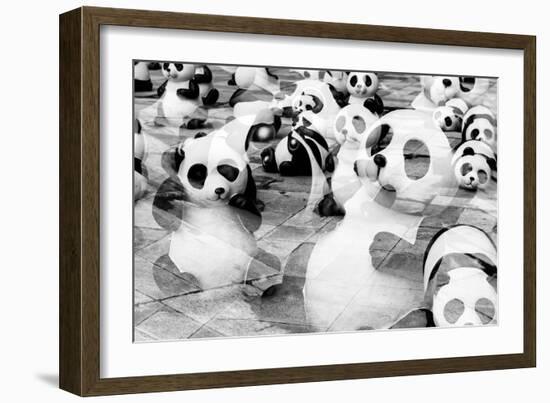 China 10MKm2 Collection - Psychedelic Pandas-Philippe Hugonnard-Framed Photographic Print