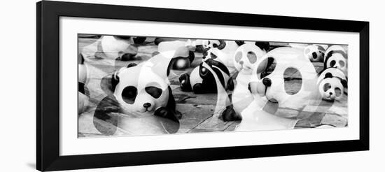 China 10MKm2 Collection - Psychedelic Pandas-Philippe Hugonnard-Framed Photographic Print