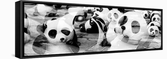 China 10MKm2 Collection - Psychedelic Pandas-Philippe Hugonnard-Framed Stretched Canvas