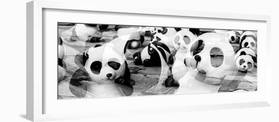 China 10MKm2 Collection - Psychedelic Pandas-Philippe Hugonnard-Framed Photographic Print