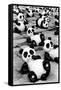 China 10MKm2 Collection - Psychedelic Pandas-Philippe Hugonnard-Framed Stretched Canvas