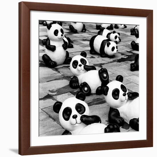 China 10MKm2 Collection - Psychedelic Pandas-Philippe Hugonnard-Framed Photographic Print