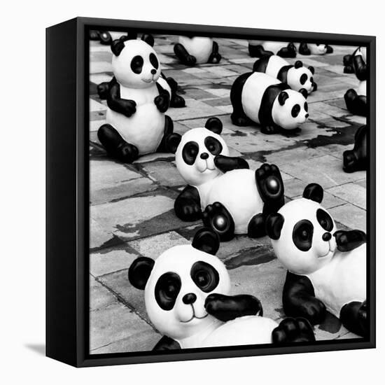 China 10MKm2 Collection - Psychedelic Pandas-Philippe Hugonnard-Framed Stretched Canvas