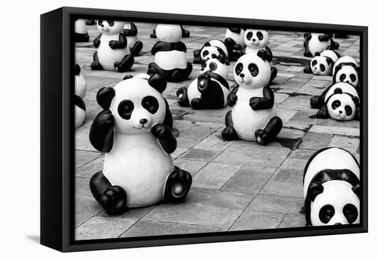 China 10MKm2 Collection - Psychedelic Pandas-Philippe Hugonnard-Framed Stretched Canvas