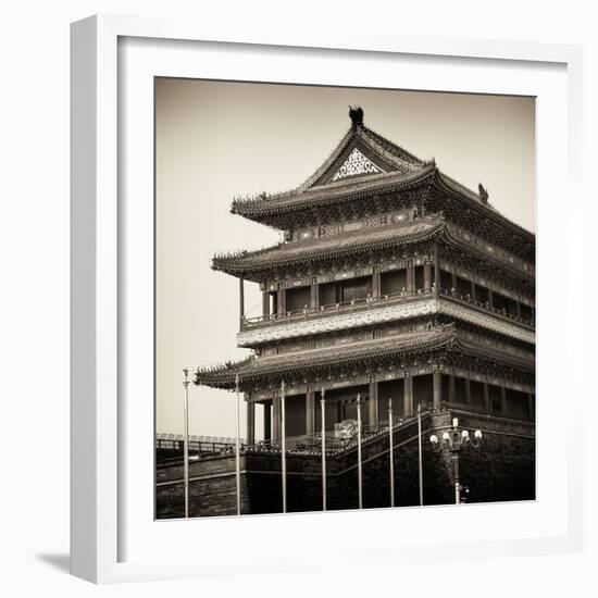 China 10MKm2 Collection - Qianmen Temple-Philippe Hugonnard-Framed Photographic Print