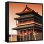 China 10MKm2 Collection - Qianmen Temple-Philippe Hugonnard-Framed Stretched Canvas