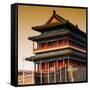 China 10MKm2 Collection - Qianmen Temple-Philippe Hugonnard-Framed Stretched Canvas